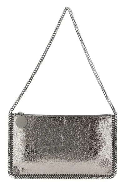 Stella Mccartney Falabella Pochette Bag In Silver