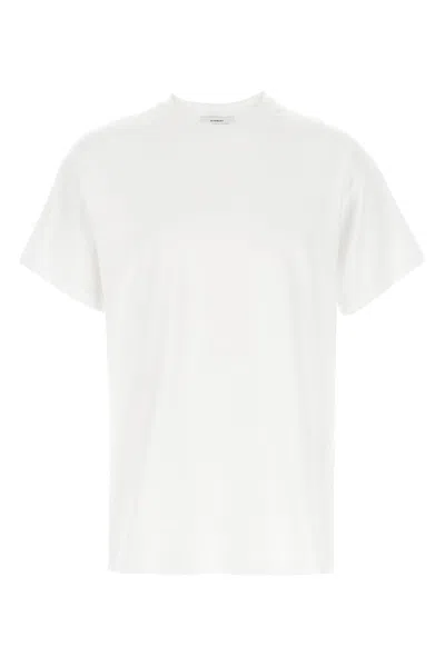 Givenchy Men White Crew Neck T-shirt With Logo On Front And Back In Cotton Man In White