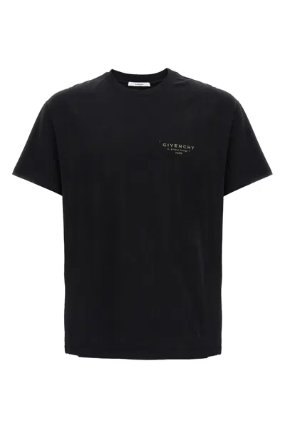 Givenchy Cotton T-shirt With Stamp Print Clothing In Black