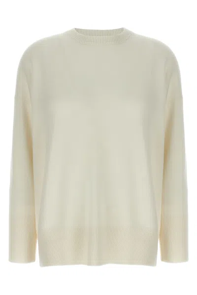 Brunello Cucinelli Cashmere Knit With Shiny Detail Clothing In Neutral