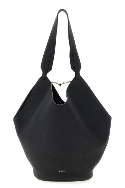 Khaite Small Lotus Tote Bag In Black