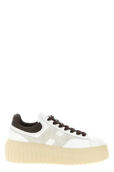 Hogan H-stripes Sneakers In White
