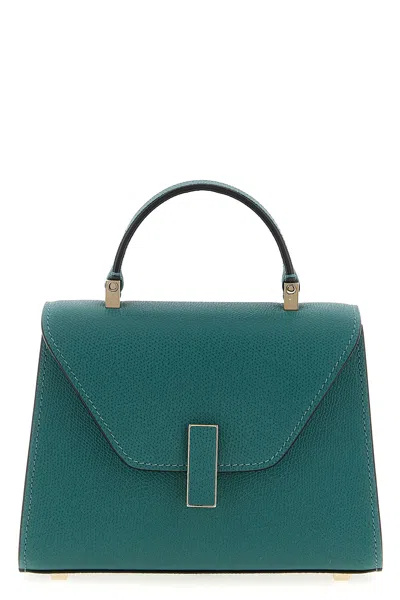 Valextra Iside Micro Leather Handbag In Green