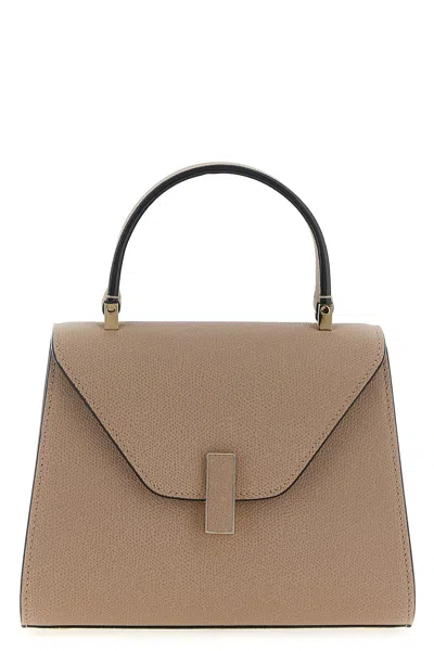 Valextra Micro Iside Leather Crossbody Bag In Brown