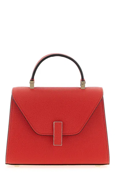 Valextra Iside Mini Textured-leather Tote In Red