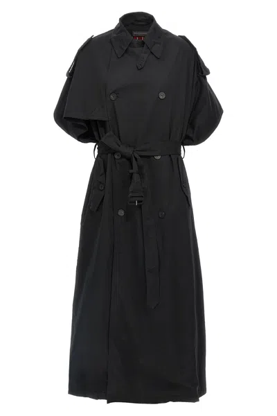 Balenciaga Stole Trench Coat Coats And Trench Coats Black