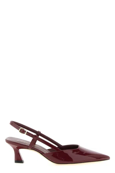 Stuart Weitzman Vinnie 50 Slingback In Burgundy