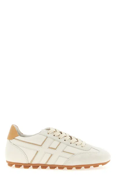 Hogan Nappa Leather Olympia Sneakers In White