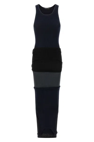 Balenciaga Women Upside Down Long Dress In Black