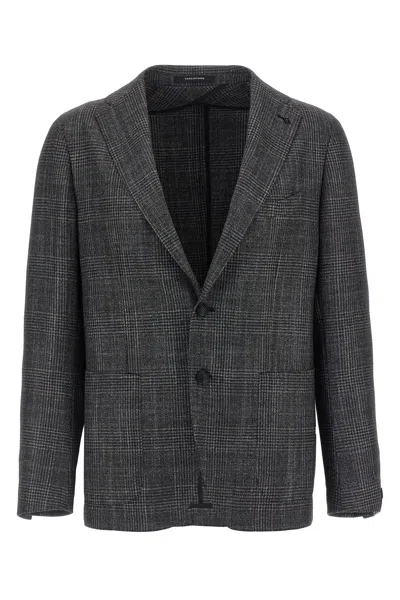 Tagliatore Blazer Check Pattern Front Pockets In Multi