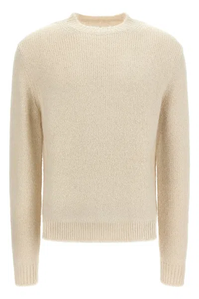 Jil Sander Wool Blend Sweater In White