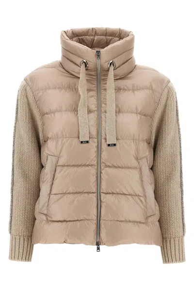 Herno Resort Jacket In Ultralight Nylon And Mesh In Neutral