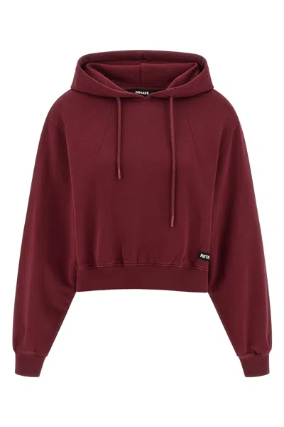 Rotate Birger Christensen Rotate Birgerchristensen Terry Back Hoodie In Red