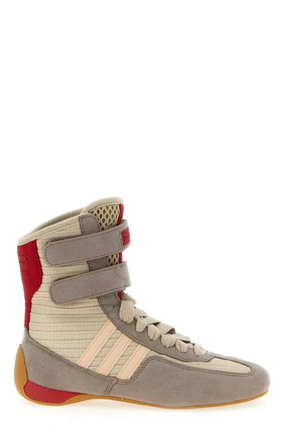 Stella Mccartney Rasant 2.0 Vegan And Mesh-trimmed Canvas High-top Sneakers In Neutral
