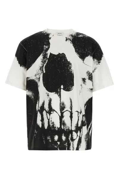 Alexander Mcqueen Skull Crew Neck T-shirt In Multi