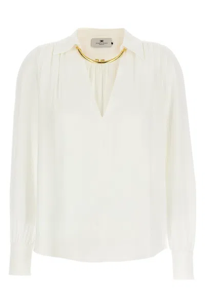 Elisabetta Franchi Viscose Shirt In White