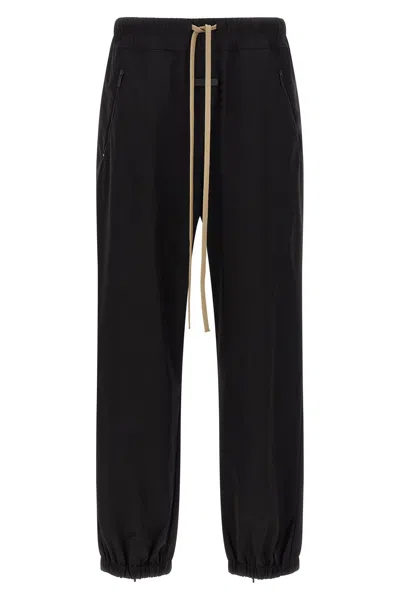 Fear Of God Black Nylon And Cotton Jogging Trousers