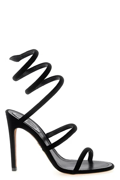 René Caovilla Flat Sandals Rene Caovilla Woman Color Black In Multi