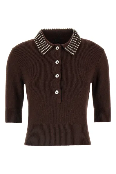 Pinko Pull Polo In Brown