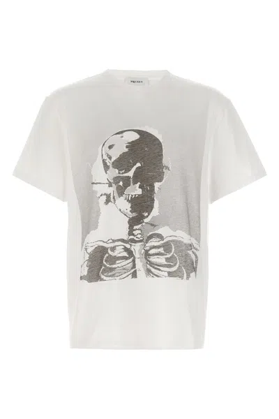 Alexander Mcqueen 'skeleton' T-shirt In White