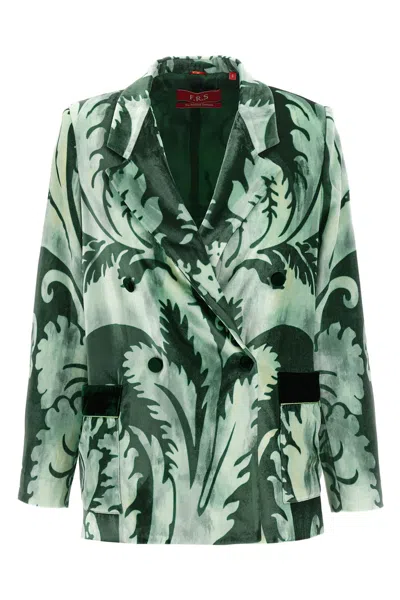 F.r.s For Restless Sleepers Jacket F. R.s For Restless Sleepers Woman Color Multicolor In Green