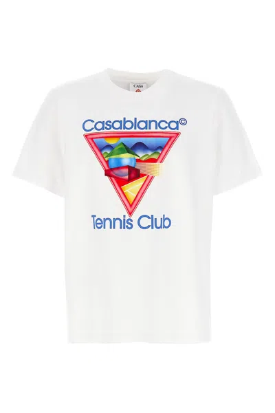 Casablanca Tennis Club Icon T-shirt In Multi