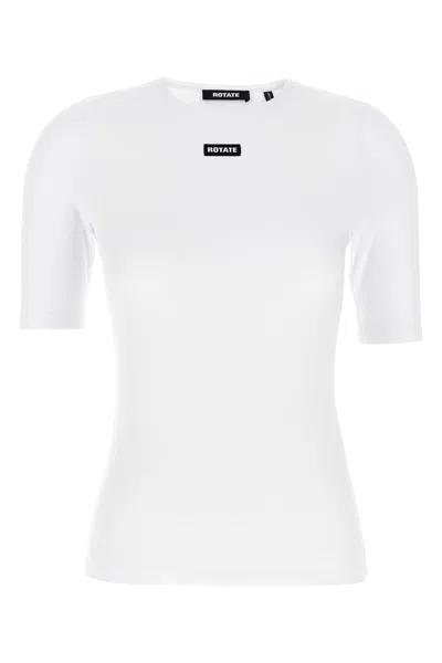 Rotate Birger Christensen Rotate Birgerchristensen Tshirt With Logo In White