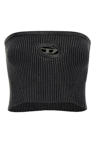 Diesel Women's M-clarksvillex Cropped Top In Black