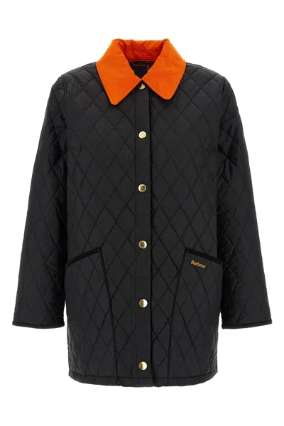 Barbour Icons Modern Liddesdale Quilted Coat In Black