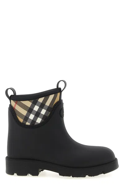 Burberry Women Marsh Stamp Rubber Ankle Boots In Multi