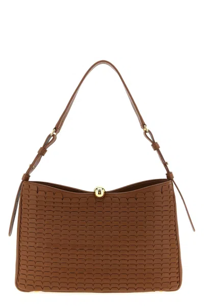 Furla Calfskin Shoulder Bag In Brown