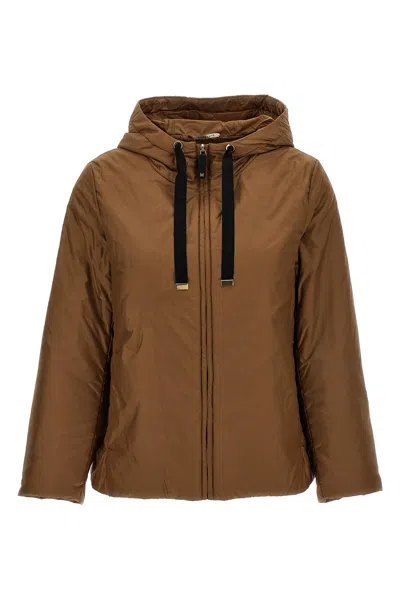 Max Mara The Cube Greenh Padded Jacket In Brown