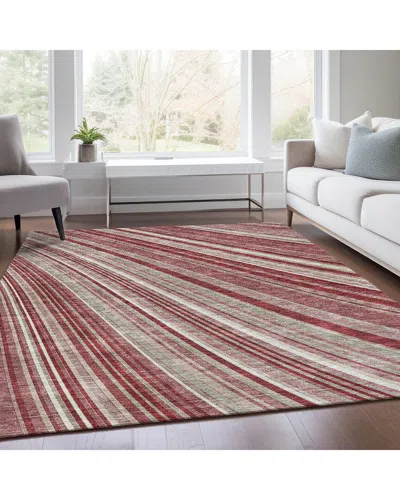 Addison Rugs Premium Washable Area Rug In Red