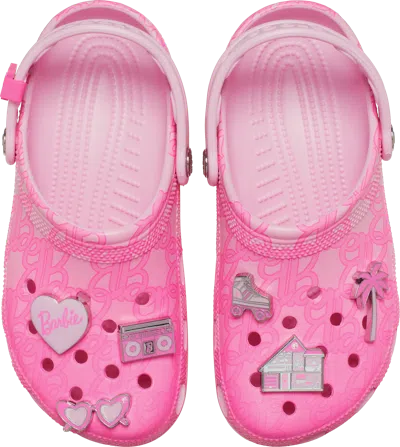 Crocs Mattel Pink Barbie Classic Clog; Multi, W10/m8 In Multi