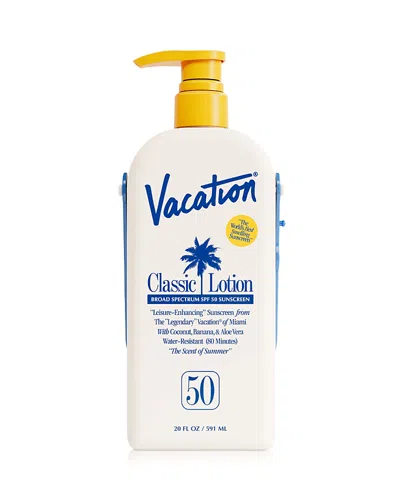 Vacation Classic Lotion Spf 50 Sun Lotion Jug In Transparent