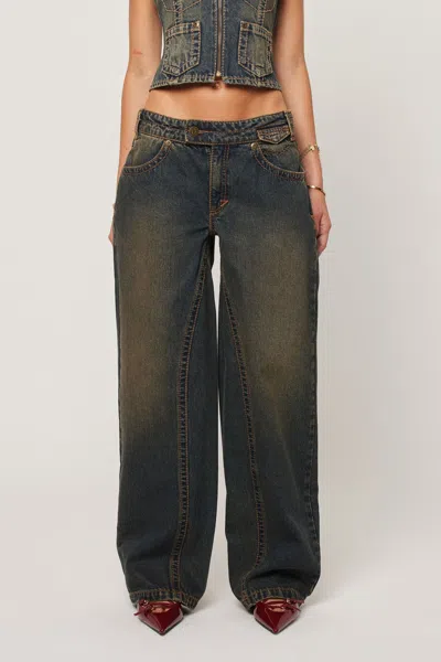 Abrand 99 Low Baggy Utility Hillary In Blue