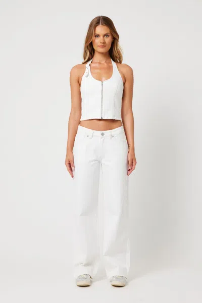 Abrand X Ripcurl White Wash Top