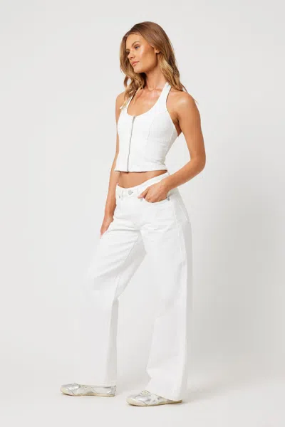 Abrand X Ripcurl White Wash Top