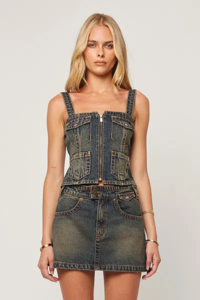 Abrand Utility Top Hillary In Blue