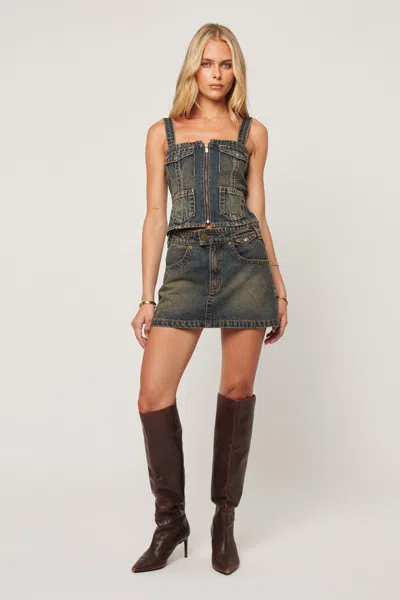 Abrand Utility Top Hillary In Blue