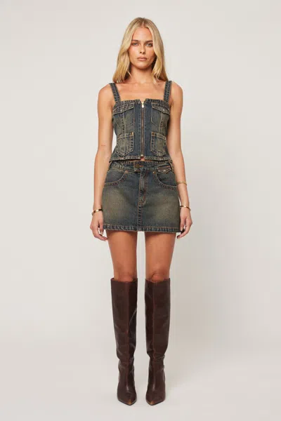 Abrand Utility Top Hillary In Blue