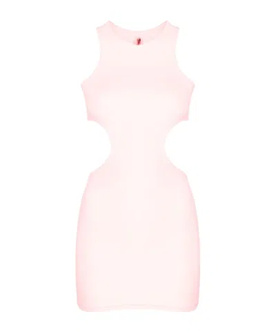 Reina Olga Sleeveless Minidress Featuring Cut-out Detailing In Pink