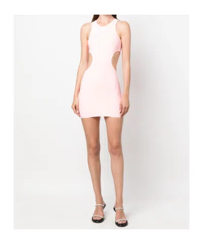 Reina Olga Sleeveless Minidress Featuring Cut-out Detailing In Pink