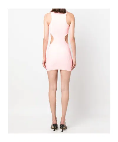 Reina Olga Sleeveless Minidress Featuring Cut-out Detailing In Pink