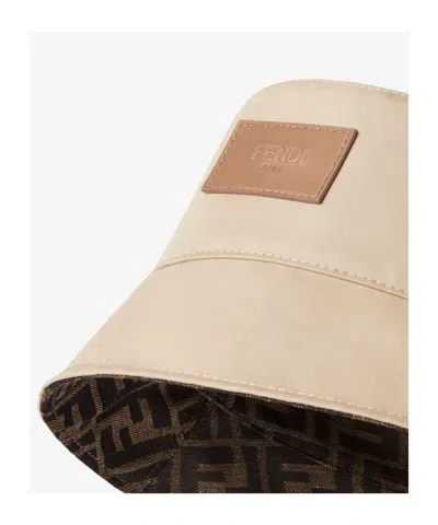 Fendi Reversible Ff-pattern Bucket Hat In Brown