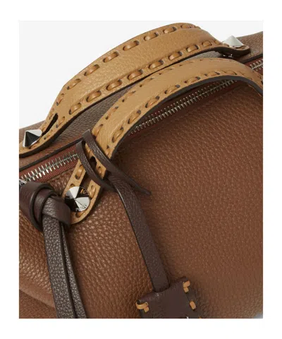 Fendi Michael Kors Black Leather Bags In Brown