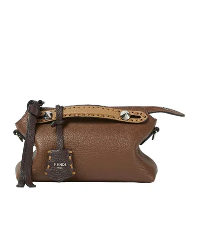 Fendi By The Way Selleria Mini Gianduia Colour Women In Brown