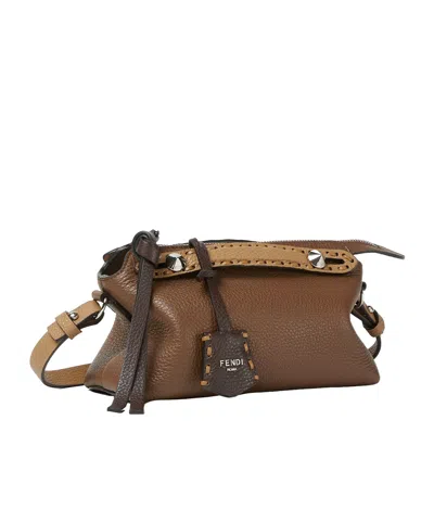 Fendi By The Way Selleria Mini Gianduia Colour Women In Brown