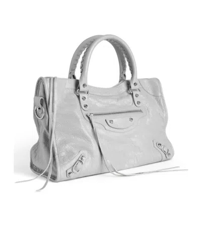 Balenciaga Shoulder Bags Stud Embellishment In Gray