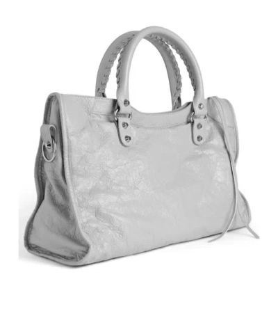 Balenciaga Shoulder Bags Stud Embellishment In Gray